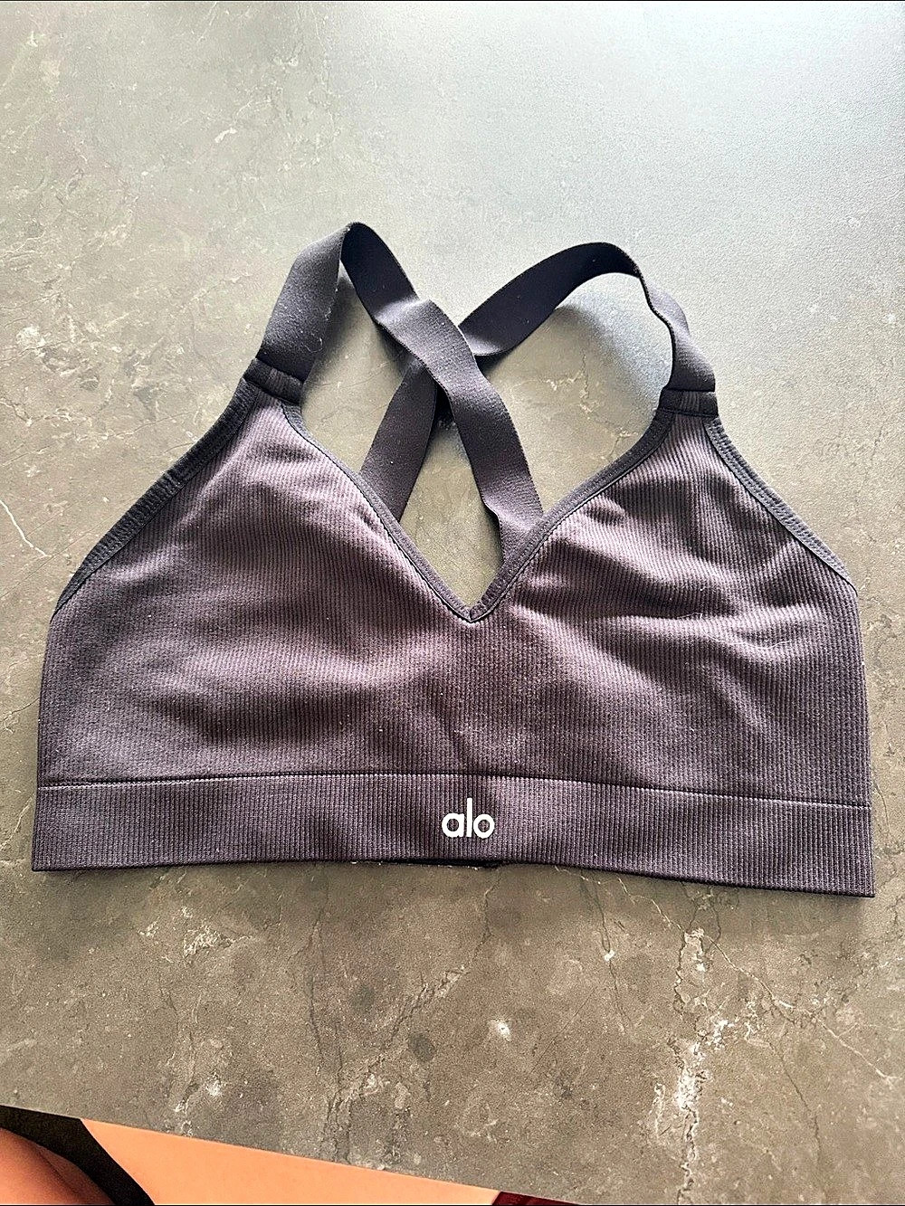 Alo Sports Bra Black Size Medium Like New
